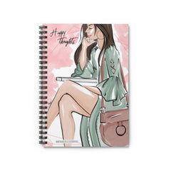 Happy Thoughts Fashion Illustrated Notebook