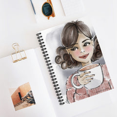 Coffee Lover Fashion Illustrated Journal