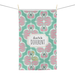 Dare To Be Different Flamingo Soft Tea Towel