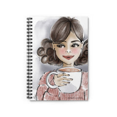 Coffee Lover Fashion Illustrated Journal