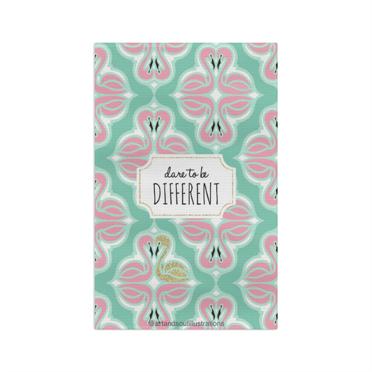 Dare To Be Different Flamingo Soft Tea Towel