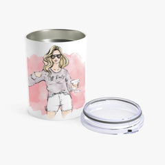 Customizable Stainless Steel Vaccum Insulated Fashion Sketch Tumbler 10 oz.