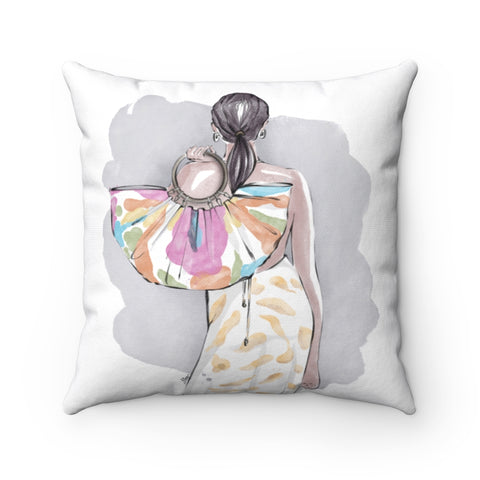Work of Art Inspirational Fashion Illustrated Pillow