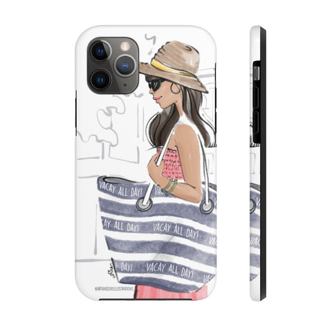 Vacay All Day Fashion Illustration Phone Case
