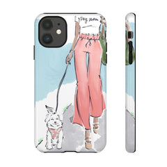 Dog Mom Fashion Illustration Phone Case (Iphone 13 Pro)