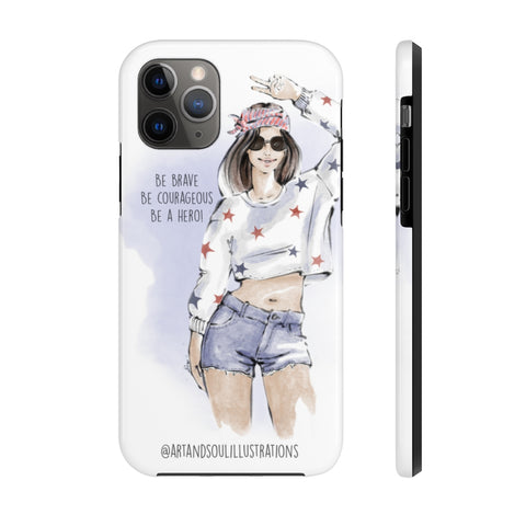 Brave Girl Fashion Illustration Phone Case