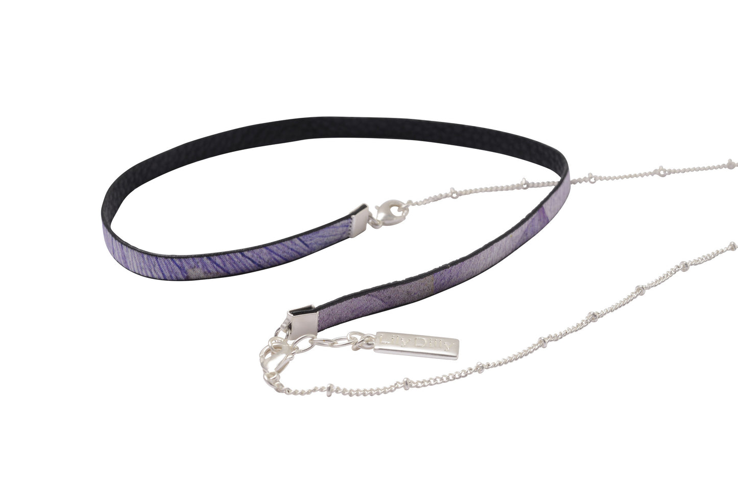 Leather Wrap Necklace/Choker in Allure