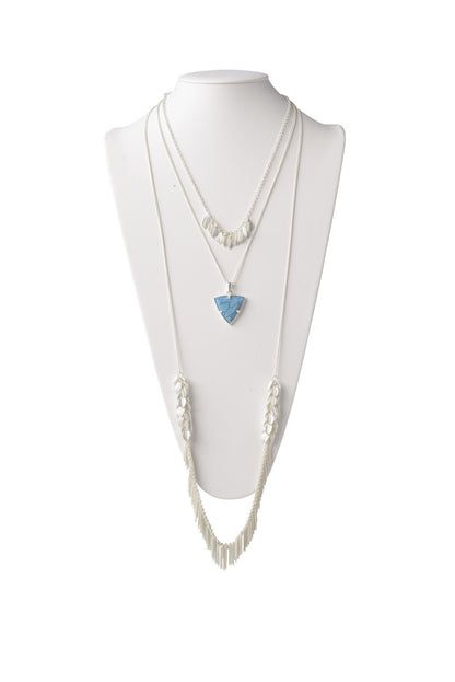 Multi-Layered Necklace in Turquoise