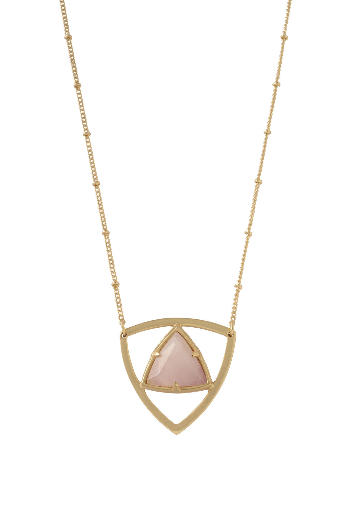 rose quartz necklace