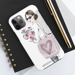 Smell The Roses Fashion Illustration Phone Case