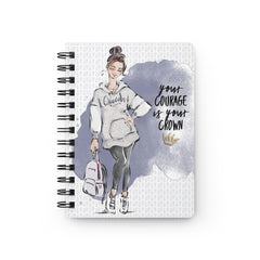 You Are A Queen Fashion Illustrated Spiral Bound Notebook Journal