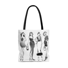 Little Black Dress Fashion Illustrated Tote Bag