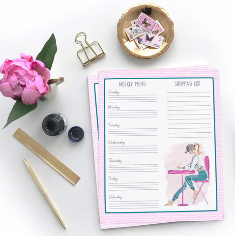 FREE Downloadable Weekly Meal Planner Sheet